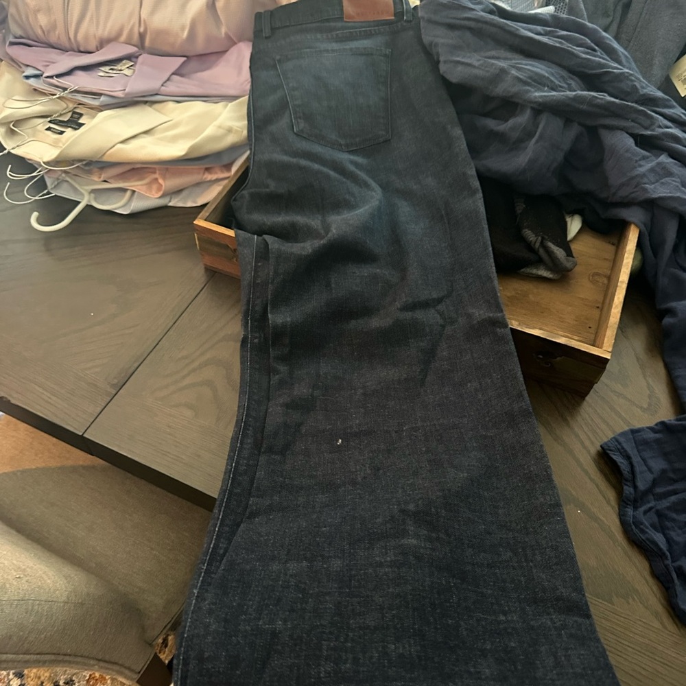 Classic Men's Denim Jeans in Deep Blue